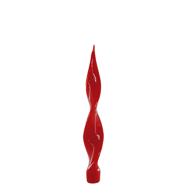 Vela de candelabro con forma espiral de 30 cm.