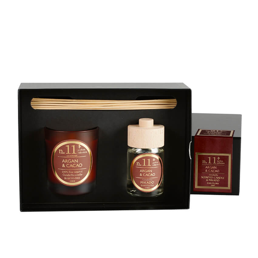 Set de regalo de vela perfumada y mikado colección "Numbers"