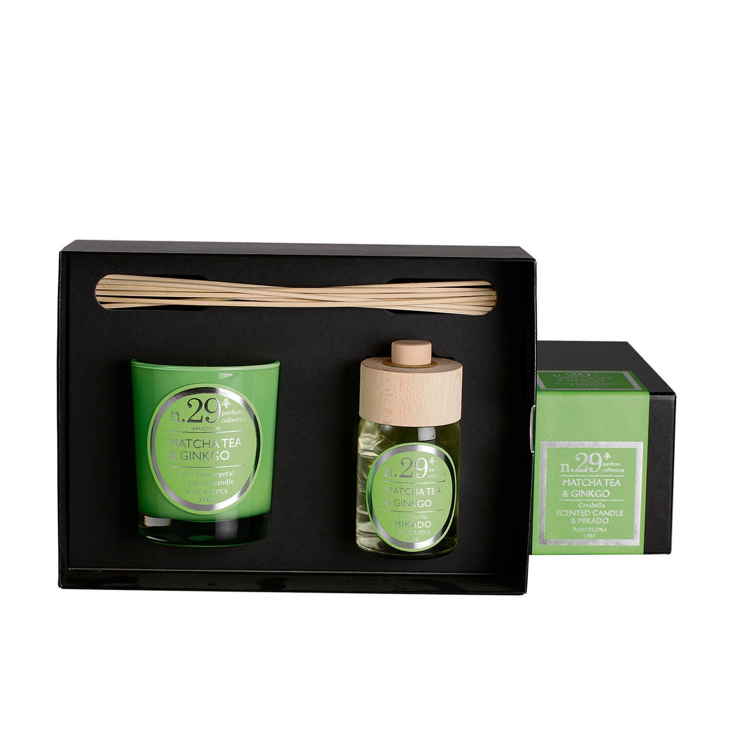 Set de regalo de vela perfumada y mikado colección "Numbers"
