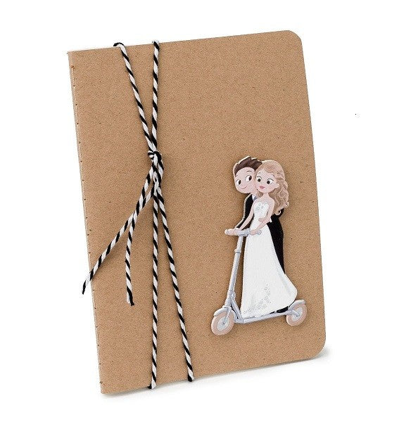 Libreta tapas kraft de 10 x 14cms.