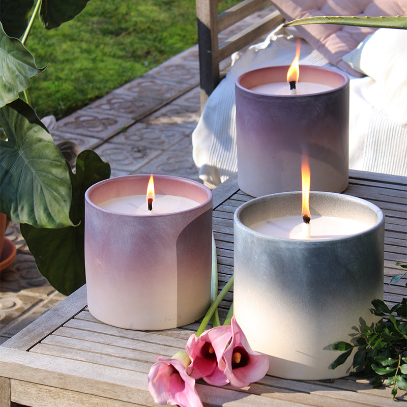 Large size terracotta patterned anti-mosquito candle