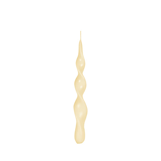 Vela de candelabro con forma espiral de 22 cm.