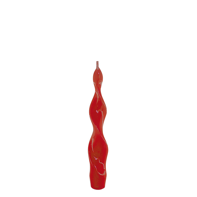 Vela de candelabro con forma espiral de 15,5 cm.