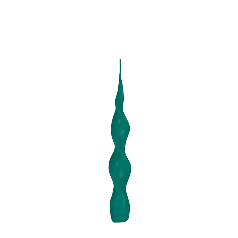 Vela de candelabro con forma espiral de 15,5 cm.