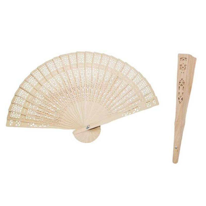 Fabric fan with phrases