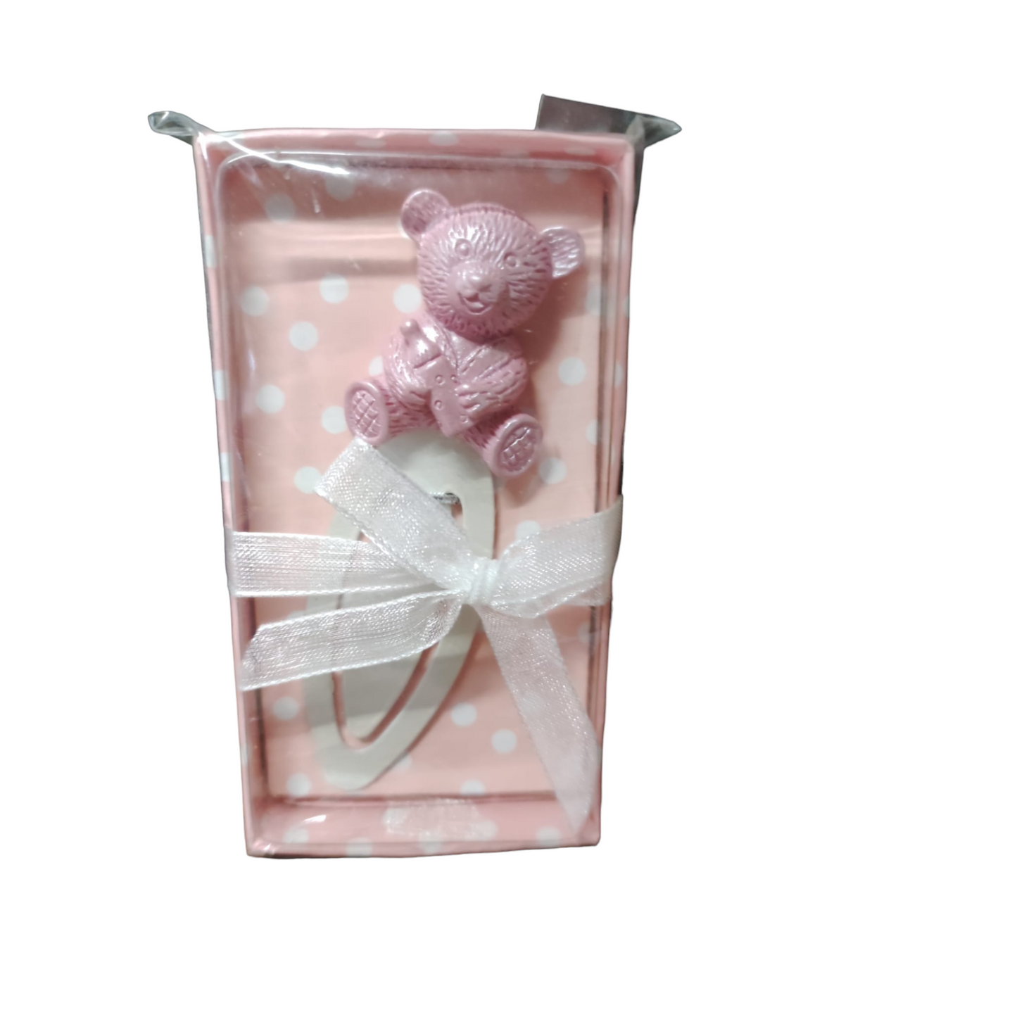 SUPER OFERTA!! Punto de libro de Osito rosa o azul + caja regalo