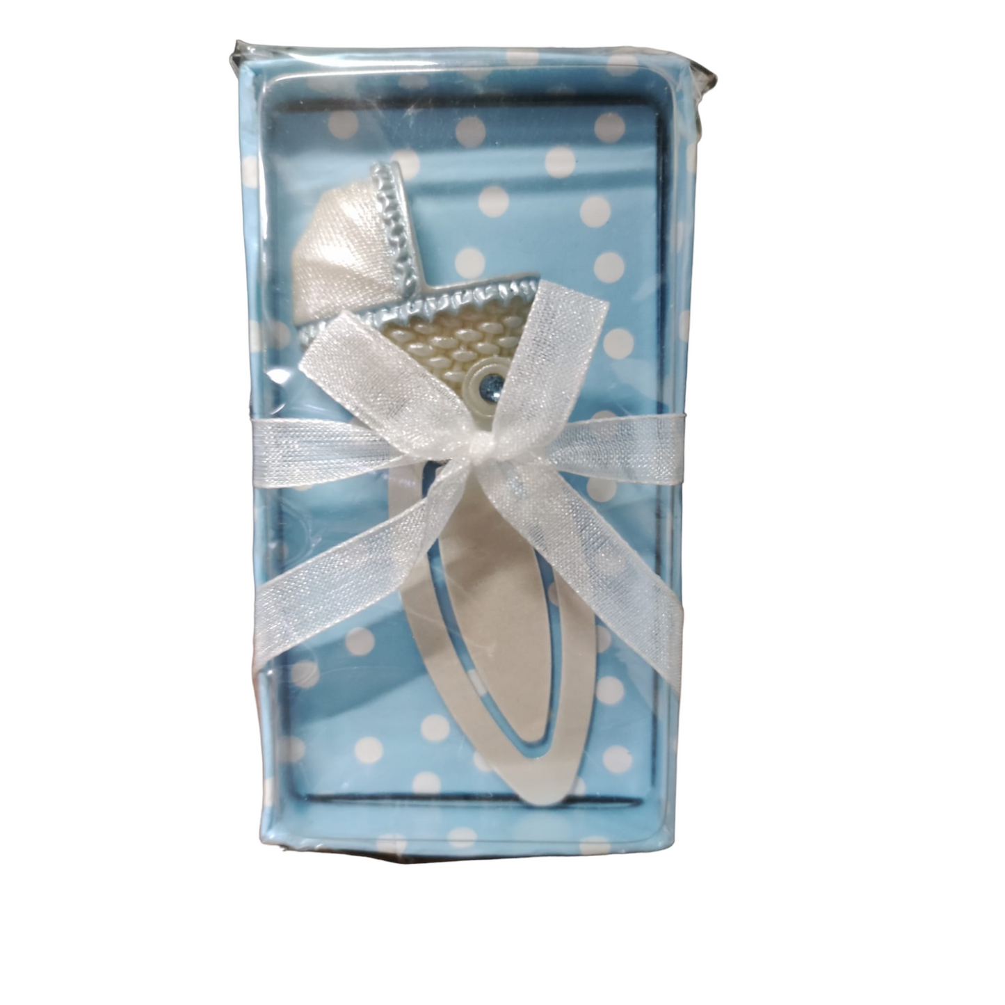 SUPER OFERTA!! Punto de libro de Cochecito rosa o azul + caja regalo