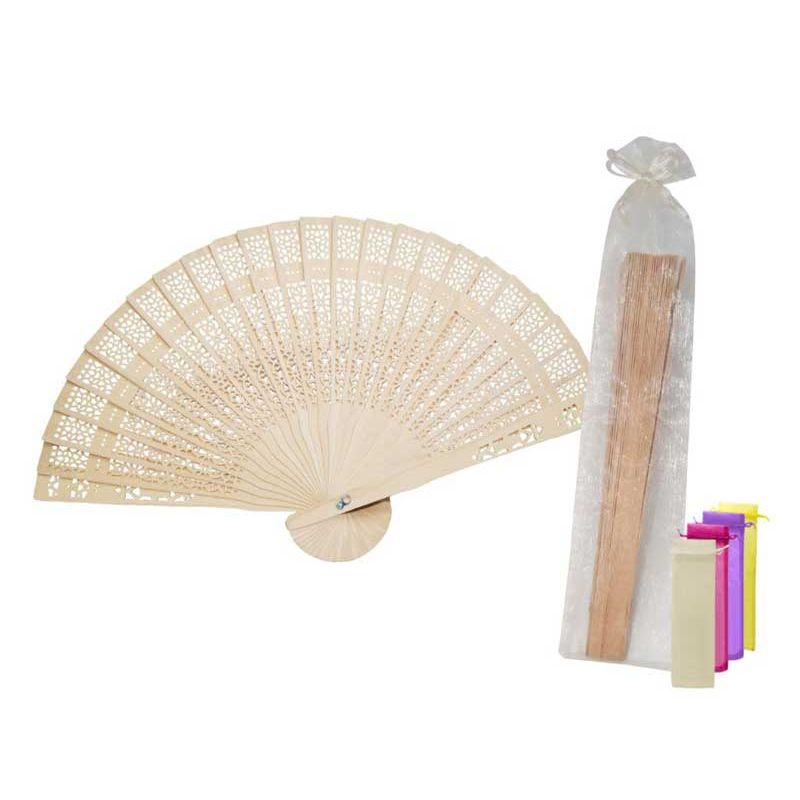 Fabric fan with phrases