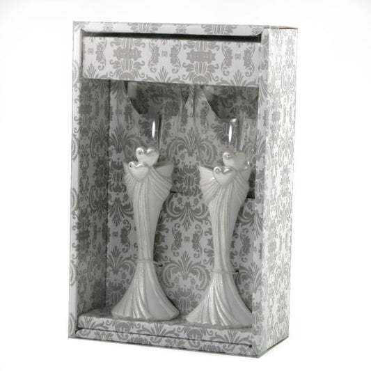 Set of glasses 2 hearts 24cm, set of 2