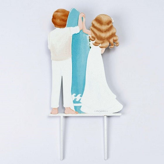 Cake topper novios Surf
