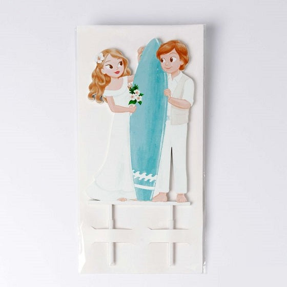 Cake topper novios Surf