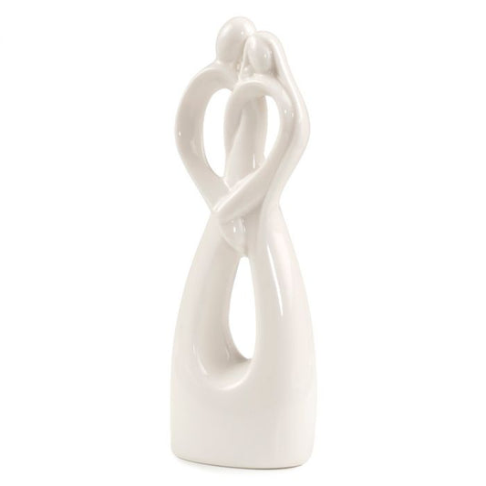Decorative porcelain figure newlyweds fusion 6x19cm.