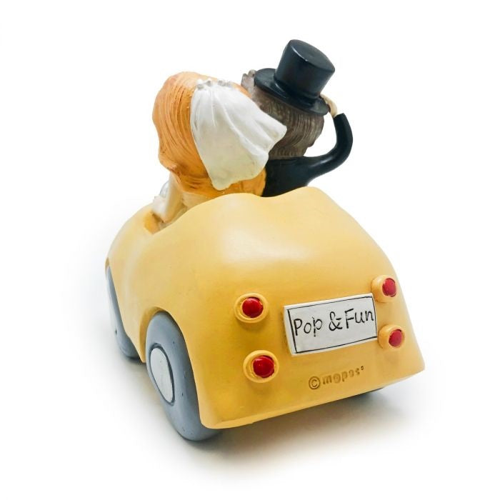 Figura pastel novios Pop & Fun en coche