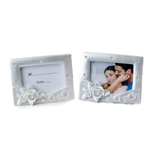 Wedding photo frame Pink Flower 7x9cm.