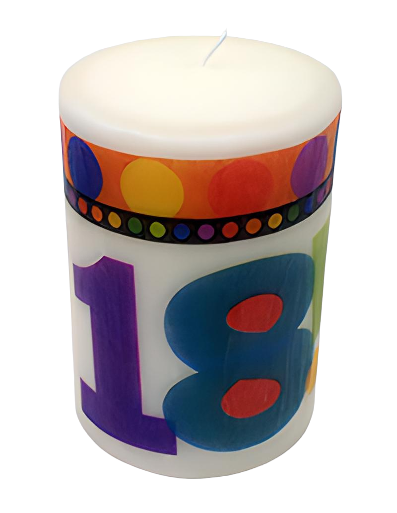 Vela de cumpleaños de 15 x 10 decorada artesanalmente