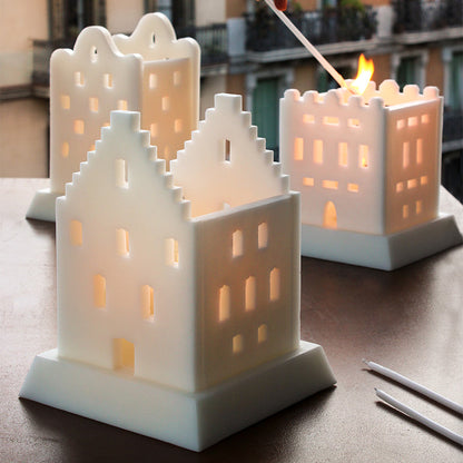 Vela casita de Navidad