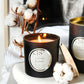 Vela perfumada en vaso de cristal negro colección "Numbers"
