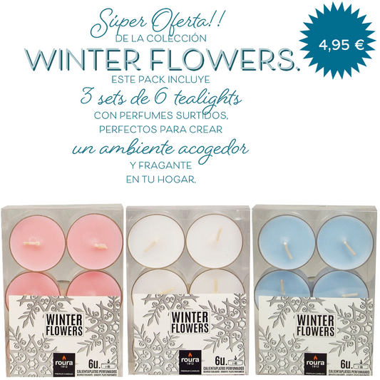 SUPER OFFER!!! Pack of 3 sets of 6 tealights assorted perfumes