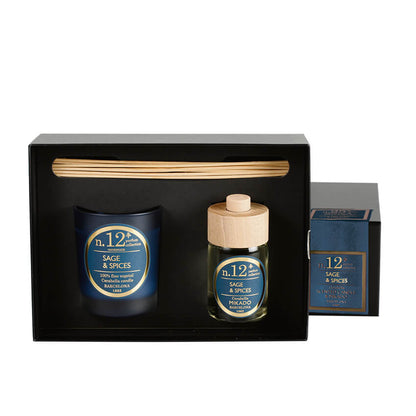 Scented vegetable wax candle "Numbers" collection