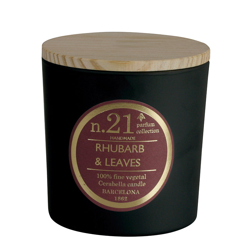 Vela perfumada en vaso de cristal negro colección "Numbers"