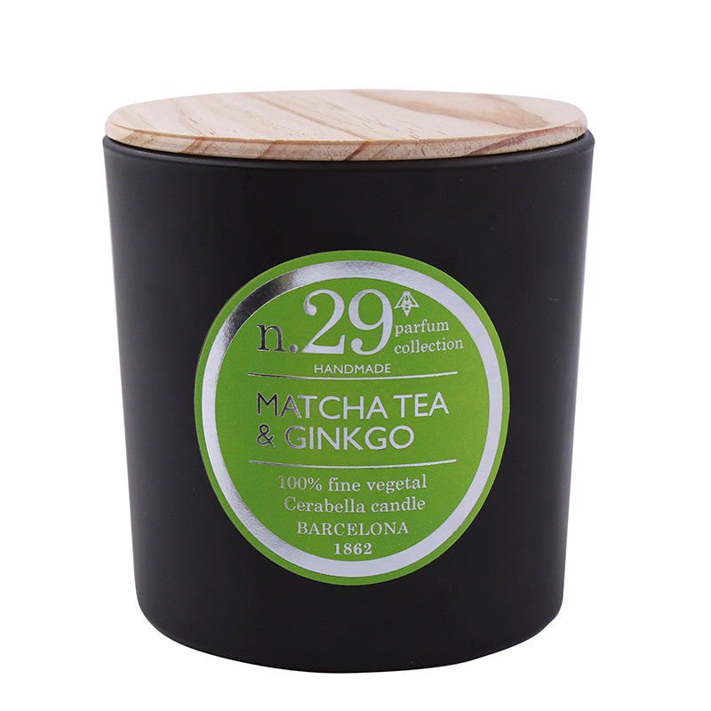 Vela perfumada en vaso de cristal negro colección "Numbers"