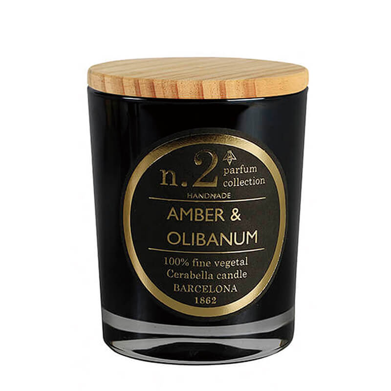Vela perfumada en vaso de cristal colección "Numbers"