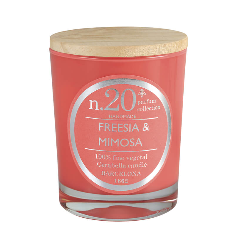 Vela perfumada en vaso de cristal colección "Numbers"