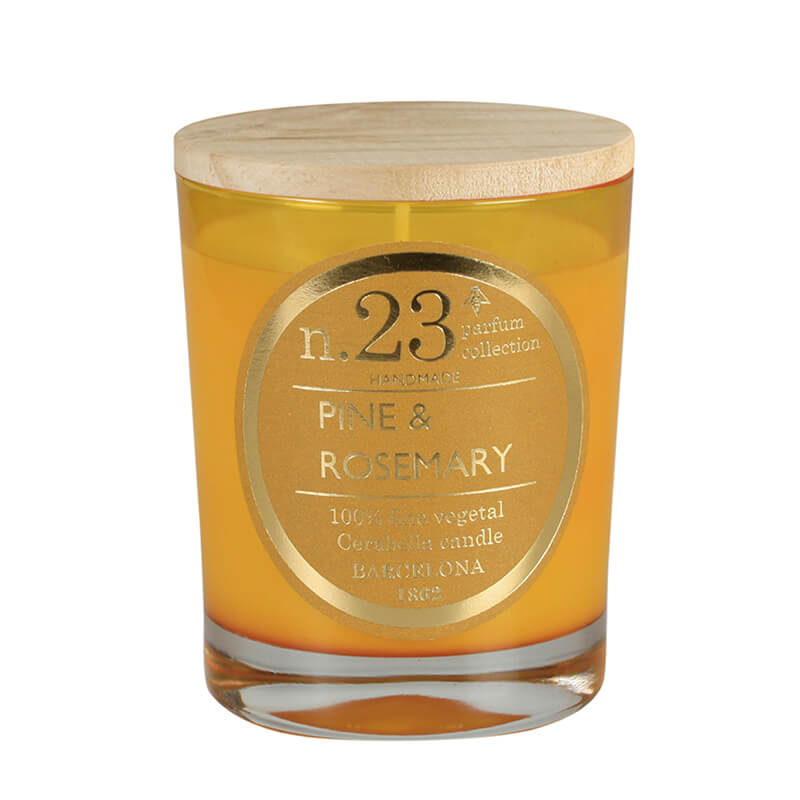 Vela perfumada en vaso de cristal colección "Numbers"