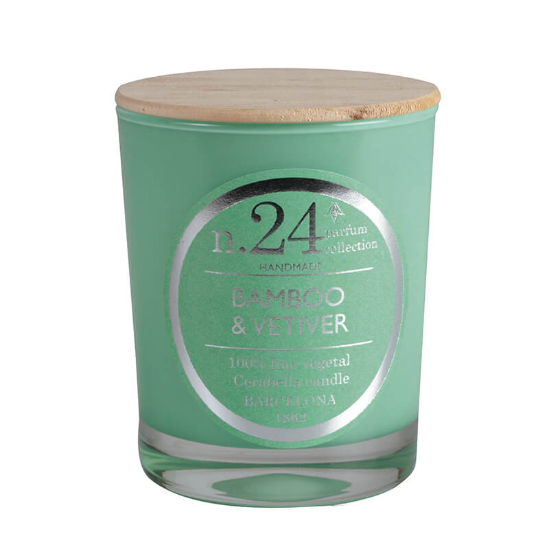 Vela perfumada en vaso de cristal colección "Numbers"