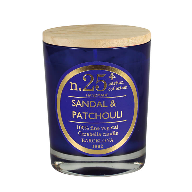 Vela perfumada en vaso de cristal colección "Numbers"