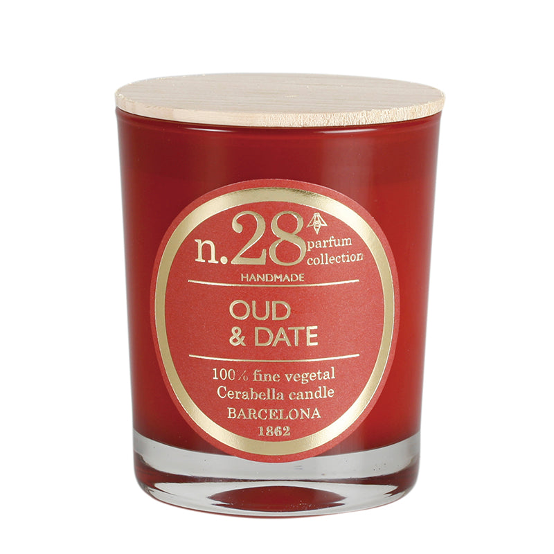 Vela perfumada en vaso de cristal colección "Numbers"