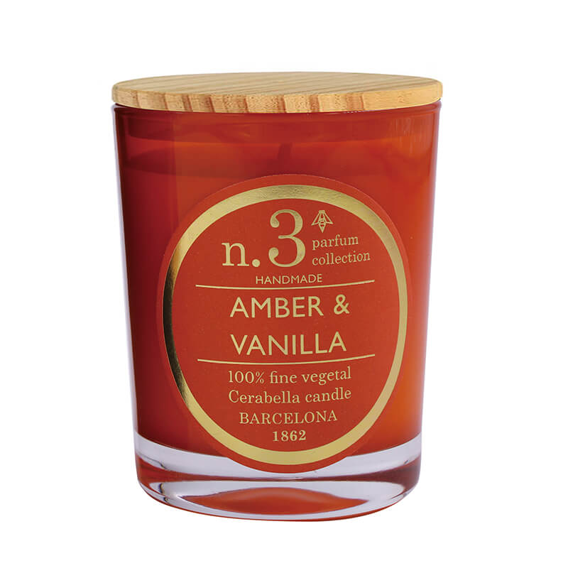 Vela perfumada en vaso de cristal colección "Numbers"