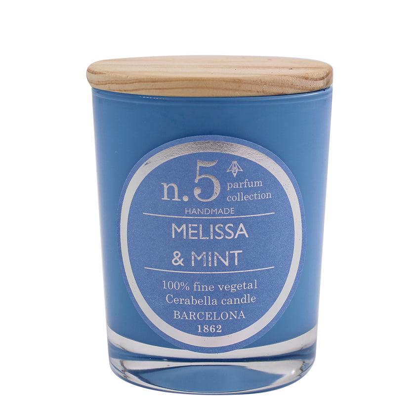 Vela perfumada en vaso de cristal colección "Numbers"