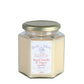 Vela perfumada en vaso de mermelada de cera vegetal