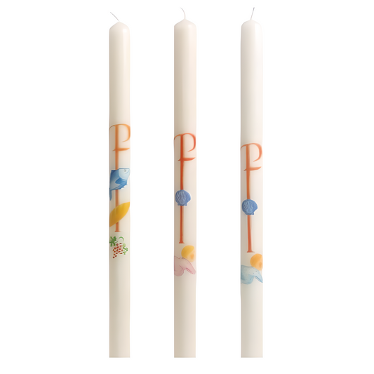 Super offer!!! Christening candle 60 x 3.5 cm with printed drawing
