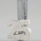 Silver wooden clip 25th anniversary with 4 torinos