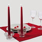 Vela de candelabro de 20 x 2 cm.