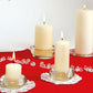 Velas para pequeños candelabros o portavelas ideales para una boda o evento.