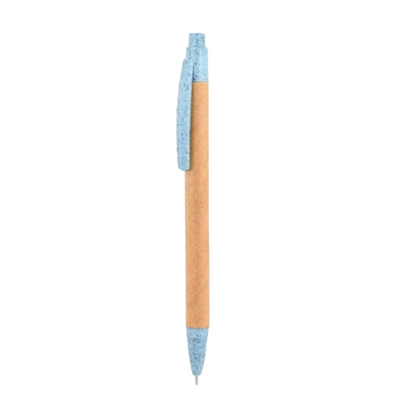 Ecological pen made of wheat fiber and cardboard