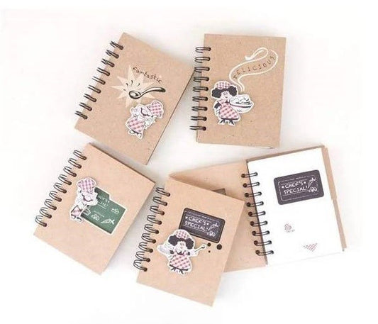 SUPER OFERTA!! Libretas kraft de recetas chef