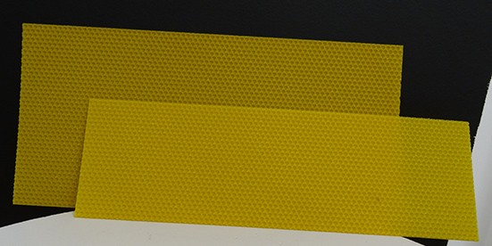 Placa de cera de abeja de 42 x 14 cm