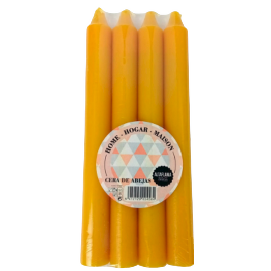 Pack de 4 velas perfumadas cera de abeja