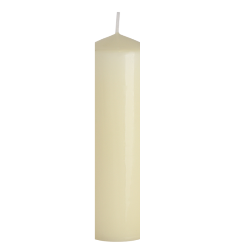 Cylindrical candle 20 x 4 cm.
