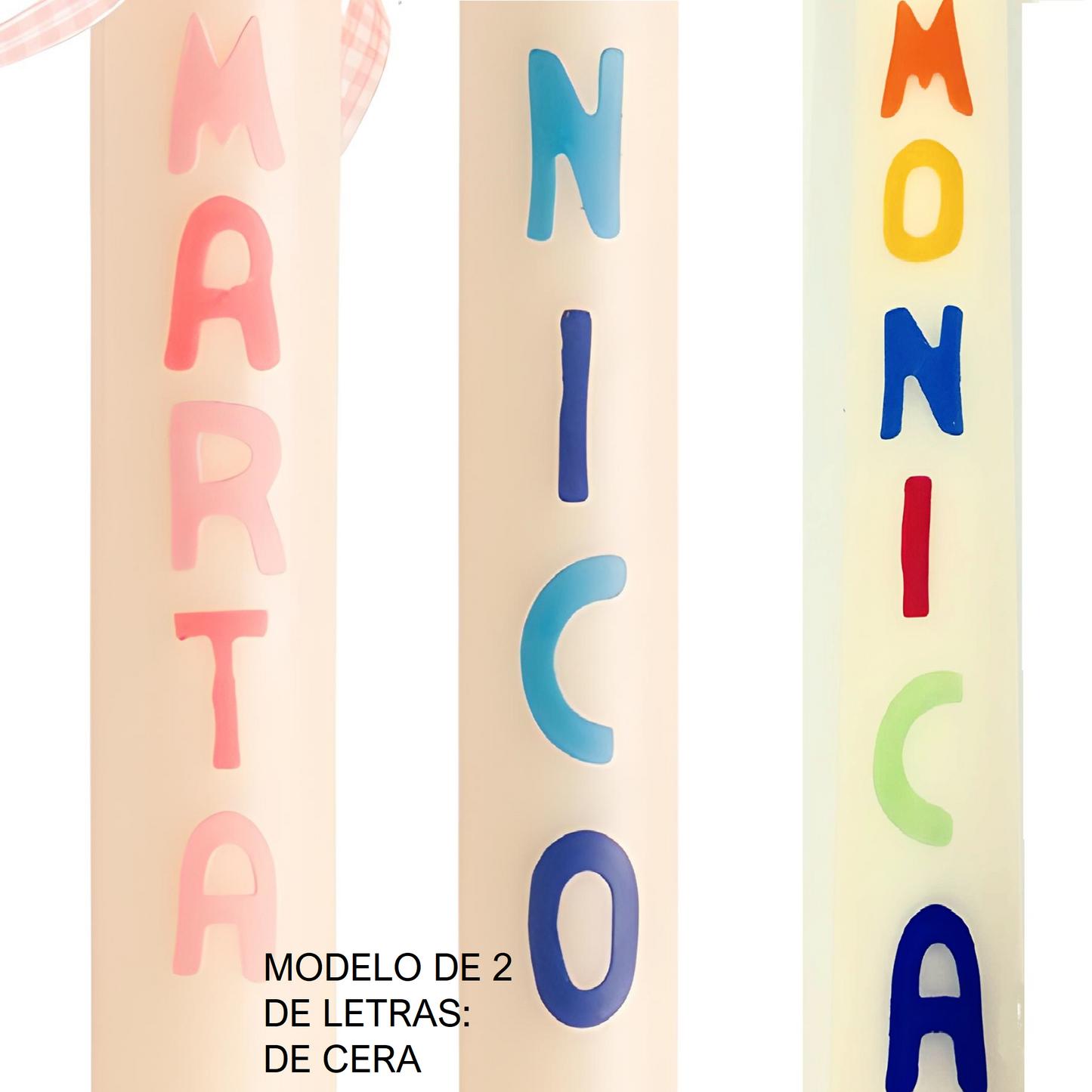 Super oferta!!! Cirio de bautizo de 60 x 3,5 cm con dibujo impreso