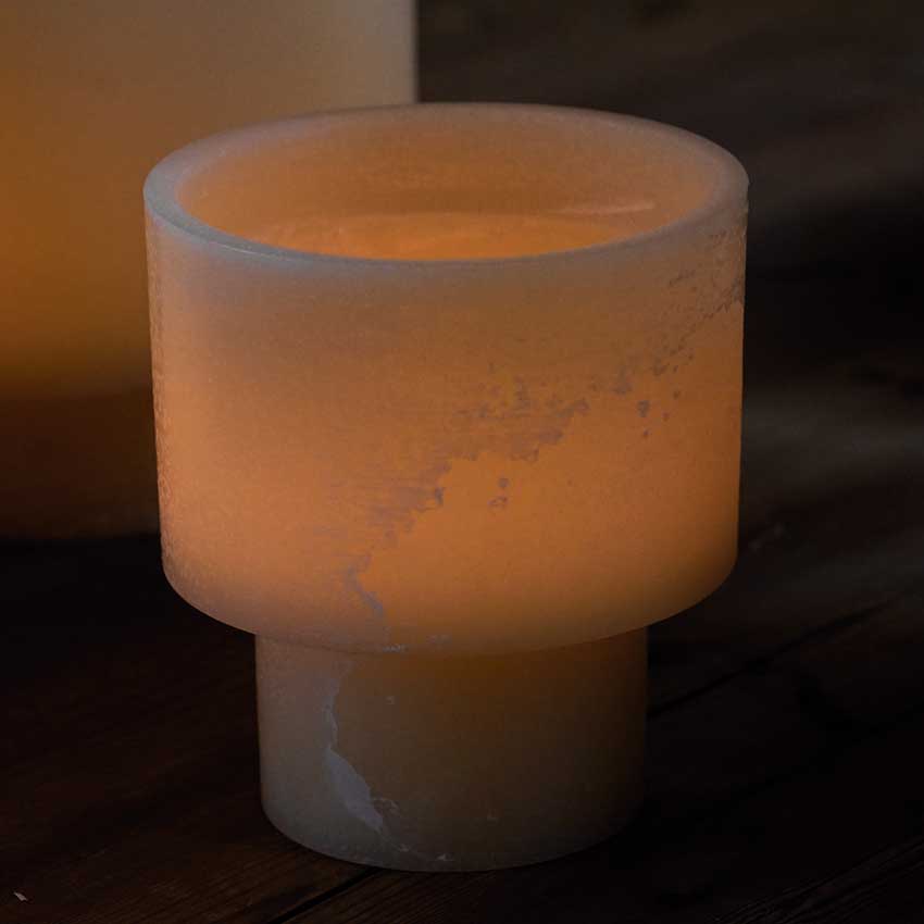 Pack de 4 vela recambio para velas de diseño "Granja".