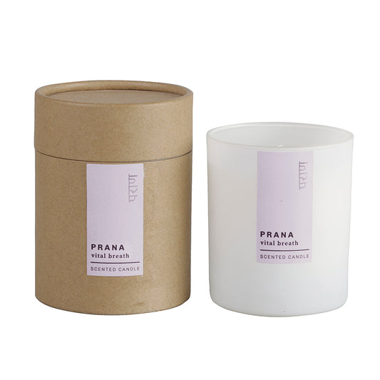 Vela en vaso colección "Prana"
