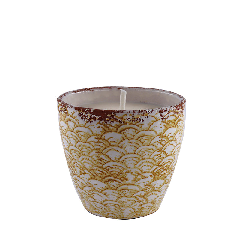 Large size terracotta patterned anti-mosquito candle