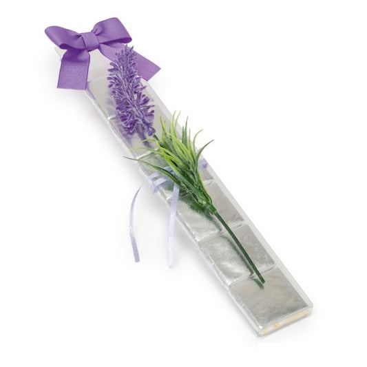 Strip 6 Neapolitans with lavender flower