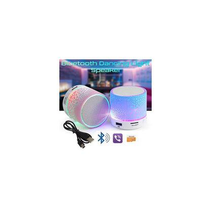 Mini altavoz bluetooth con luz led, radio y USB