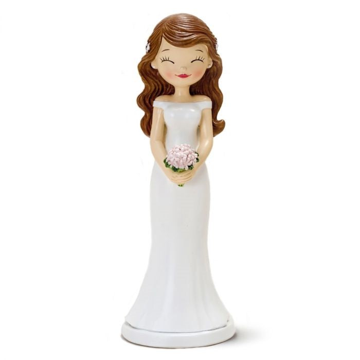 Figura para pastel novia Pop&Fun con ojitos cerrados